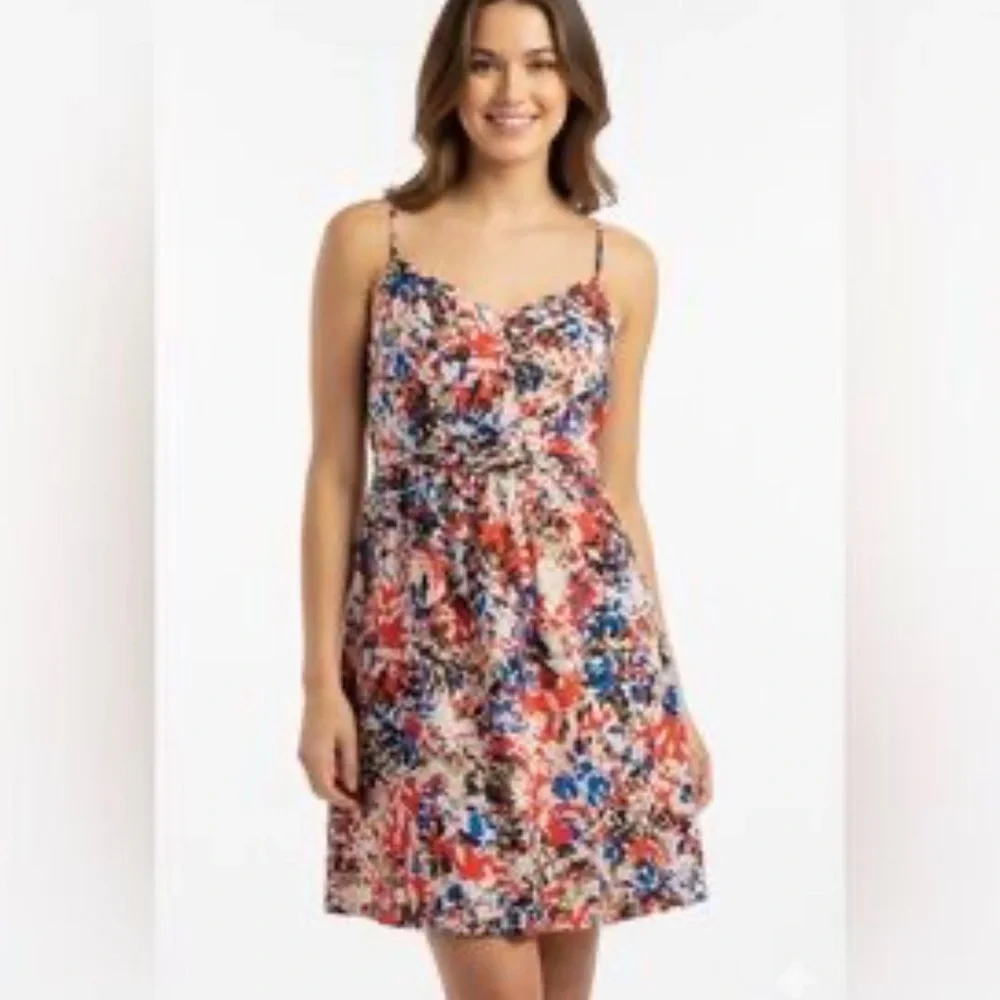 J CREW watercolor patterned dress
